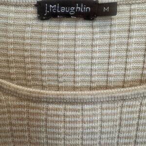 J. McLaughlin Women's Textured Beige Sweater